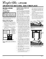 Предварительный просмотр 8 страницы Desa Comfort Glow LFP33NR Owner'S Operation And Installation Manual