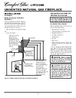 Preview for 10 page of Desa Comfort Glow LFP33NR Owner'S Operation And Installation Manual