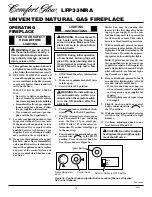 Предварительный просмотр 16 страницы Desa Comfort Glow LFP33NRA Owner'S Operation And Installation Manual