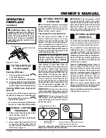 Предварительный просмотр 17 страницы Desa Comfort Glow LFP33NRA Owner'S Operation And Installation Manual