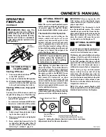 Предварительный просмотр 17 страницы Desa Comfort Glow LFP33PR Owner'S Operation And Installation Manual