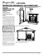 Предварительный просмотр 6 страницы Desa Comfort Glow LFP33PRA Owner'S Operation And Installation Manual