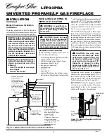 Preview for 10 page of Desa Comfort Glow LFP33PRA Owner'S Operation And Installation Manual