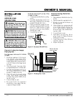 Предварительный просмотр 13 страницы Desa Comfort Glow RFP30TA Owner'S Operation And Installation Manual