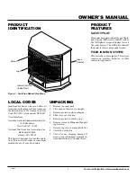 Preview for 3 page of Desa Comfort Glow S26NT Owner'S Operation And Installation Manual