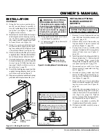 Preview for 11 page of Desa Comfort Glow S39NT Owner'S Operation And Installation Manual