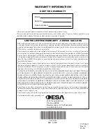Preview for 16 page of Desa Comfort Glow SYCAMORE SPLIT SMS18 Owner'S Operation And Installation Manual