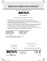 Preview for 120 page of Desa DH 751 Instruction Manual