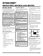 Предварительный просмотр 4 страницы Desa DynaVent DNV25NB Owner'S Operation And Installation Manual