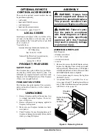 Preview for 5 page of Desa EFS26NRA Owner'S Operation And Installation Manual