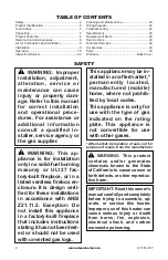 Preview for 2 page of Desa FLAME-MAX VYM27NR Owner'S Operation And Installation Manual