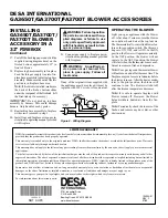 Preview for 4 page of Desa GA3700T Installation Instructions