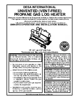 Preview for 1 page of Desa GAS LOG HEATER Owner'S Operation And Installation Manual