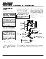 Предварительный просмотр 10 страницы Desa Glo-Warm FA-3B Owner'S Operation And Installation Manual