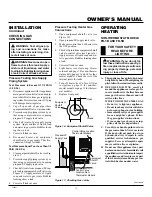 Предварительный просмотр 11 страницы Desa Glo-Warm FB-3B Owner'S Operation And Installation Manual