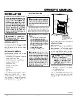 Preview for 7 page of Desa Glo-Warm FGHS30LPB Owner'S Operation And Installation Manual