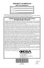 Предварительный просмотр 28 страницы Desa GN30A Safety Information And Installation Manual