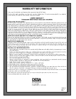 Предварительный просмотр 40 страницы Desa GVB35N Owner'S Operation And Installation Manual