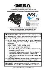 Preview for 1 page of Desa H18NB Owner'S Operation And Installation Manual