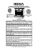 Preview for 1 page of Desa HDFB32C Safety Information And Installation Manual