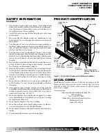 Preview for 3 page of Desa K36EN Series Owner'S Operation And Installation Manual