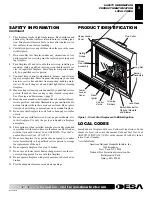 Предварительный просмотр 3 страницы Desa K42N SERIES Owner'S Operation And Installation Manual