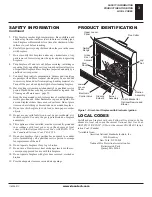 Предварительный просмотр 3 страницы Desa KC36NE Series Owner'S Operation And Installation Manual