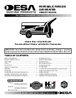 Desa M125TH Owner'S Manual preview