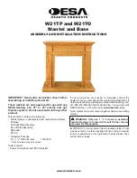 Предварительный просмотр 1 страницы Desa Mantel and Base W21TO Assembly And Installation Instructions