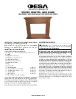 Предварительный просмотр 1 страницы Desa Mantel and Base W32RO Assembly And Installation Instructions