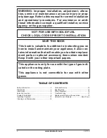 Preview for 2 page of Desa Marblehead GL36PN Owner'S Operation And Installation Manual