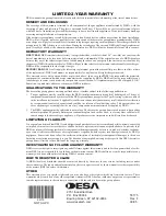 Preview for 20 page of Desa Marblehead GL36PN Owner'S Operation And Installation Manual