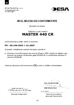 Предварительный просмотр 91 страницы Desa Master 440 CR Operation Manual