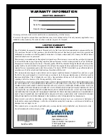 Предварительный просмотр 20 страницы Desa Medallion MR10NT Owner'S Operation And Installation Manual