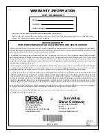 Preview for 32 page of Desa MSVFBP Owner'S Operation And Installation Manual