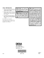 Предварительный просмотр 4 страницы Desa PC-BVBN Installation Instructions