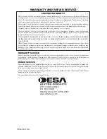 Предварительный просмотр 8 страницы Desa PD15EA Owner'S Manual