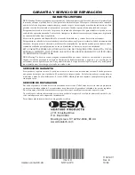 Предварительный просмотр 16 страницы Desa PD15EA Owner'S Manual