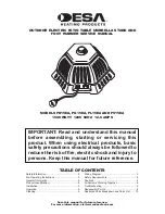 Preview for 1 page of Desa PD15EA Service Manual