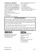 Preview for 4 page of Desa PowerFast 10401 Operating Instructions Manual