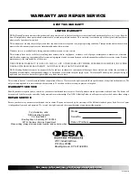 Preview for 12 page of Desa PROPANE CONSTRUCTION CONVECTION HEATER Owner'S Manual