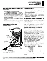 Preview for 15 page of Desa PROPANE CONSTRUCTION CONVECTION HEATER Owner'S Manual