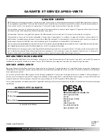 Preview for 44 page of Desa RC115T Owner'S Manual