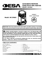 Preview for 1 page of Desa RCCP80V Owner'S Manual