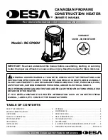 Предварительный просмотр 1 страницы Desa RCCP80V Owner'S Manual