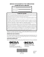 Предварительный просмотр 28 страницы Desa RCLP30 Owner'S Manual