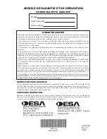 Предварительный просмотр 44 страницы Desa RCLP50VA Owner'S Manual