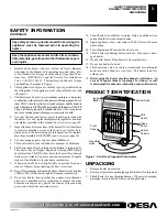 Предварительный просмотр 3 страницы Desa REM10PT Owner'S Operation And Installation Manual