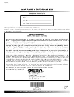 Предварительный просмотр 22 страницы Desa REM10PT Owner'S Operation And Installation Manual