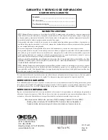 Preview for 32 page of Desa RLP100 Owner'S Manual